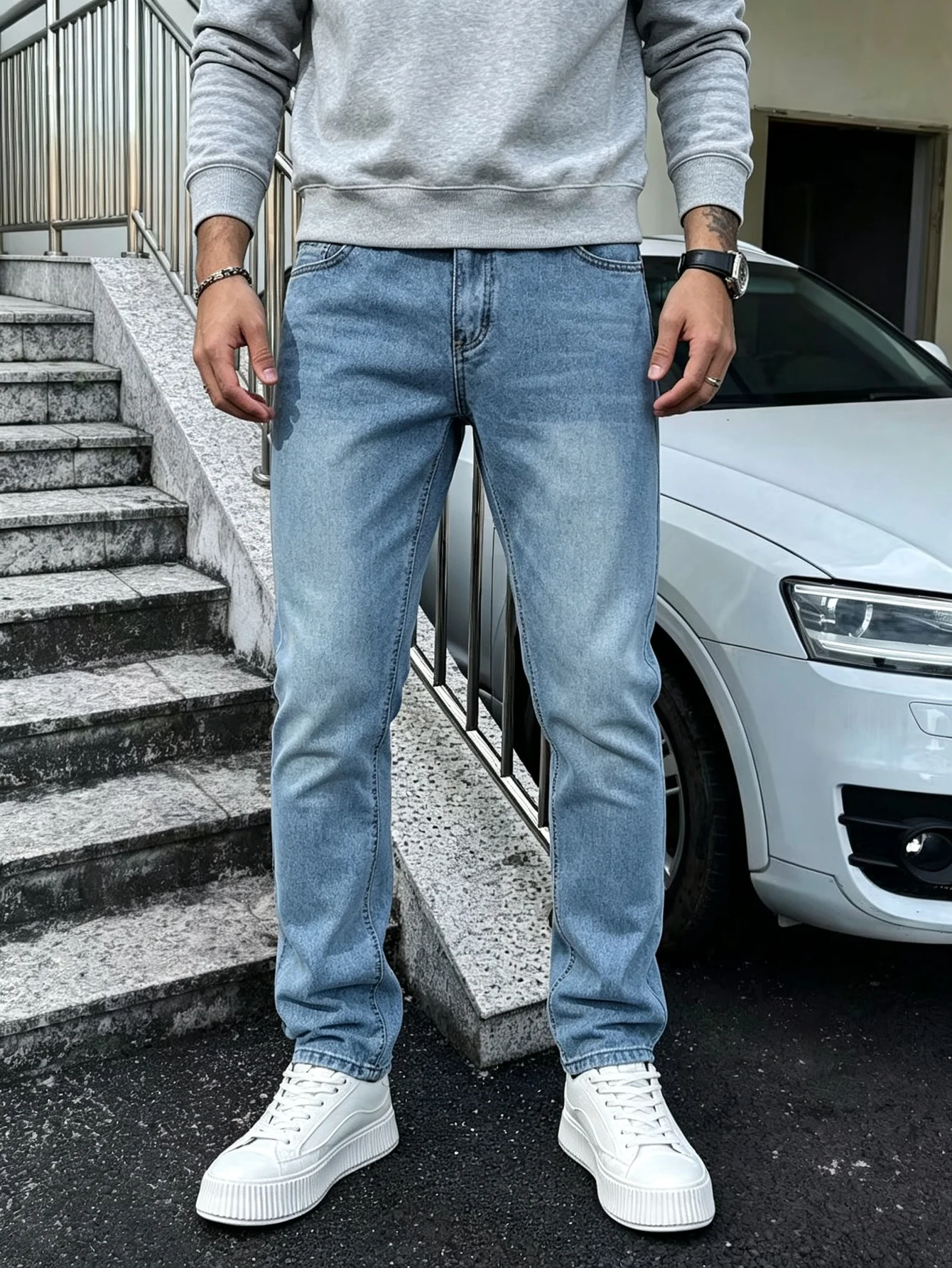 Cool Streetwear Y2K Denim Jeans for Men, American Trend Style Trousers, Ideal Gift for Lover