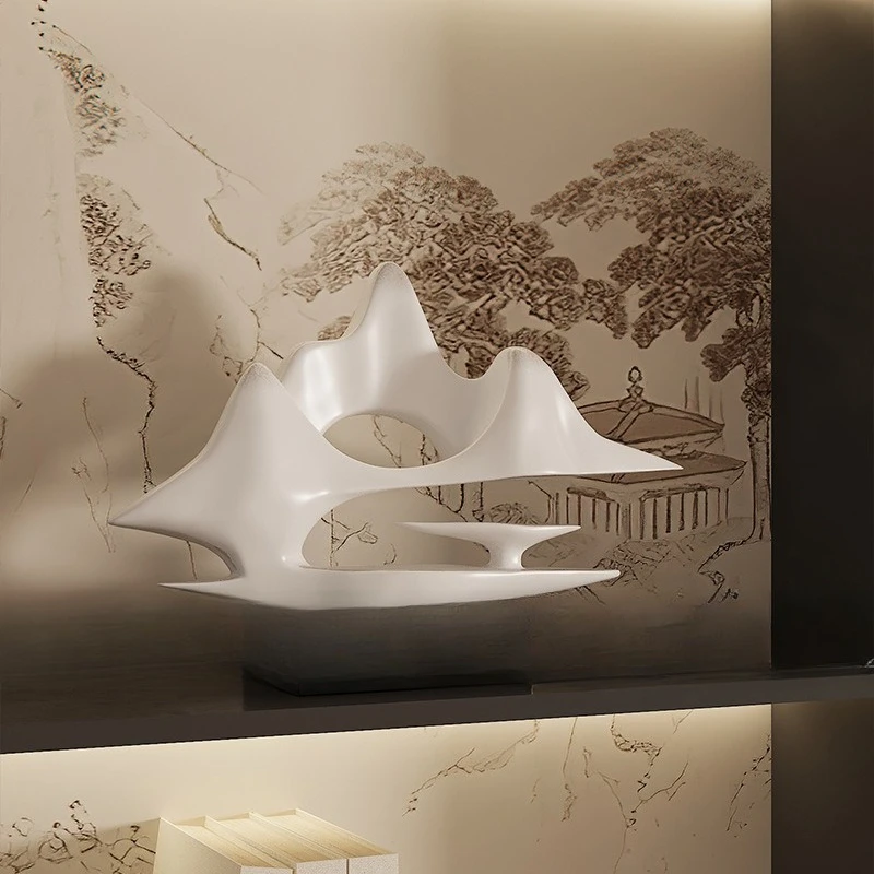 Song Dynasty aesthetic Zen ink landscape model room ornament, new Chinese style matching