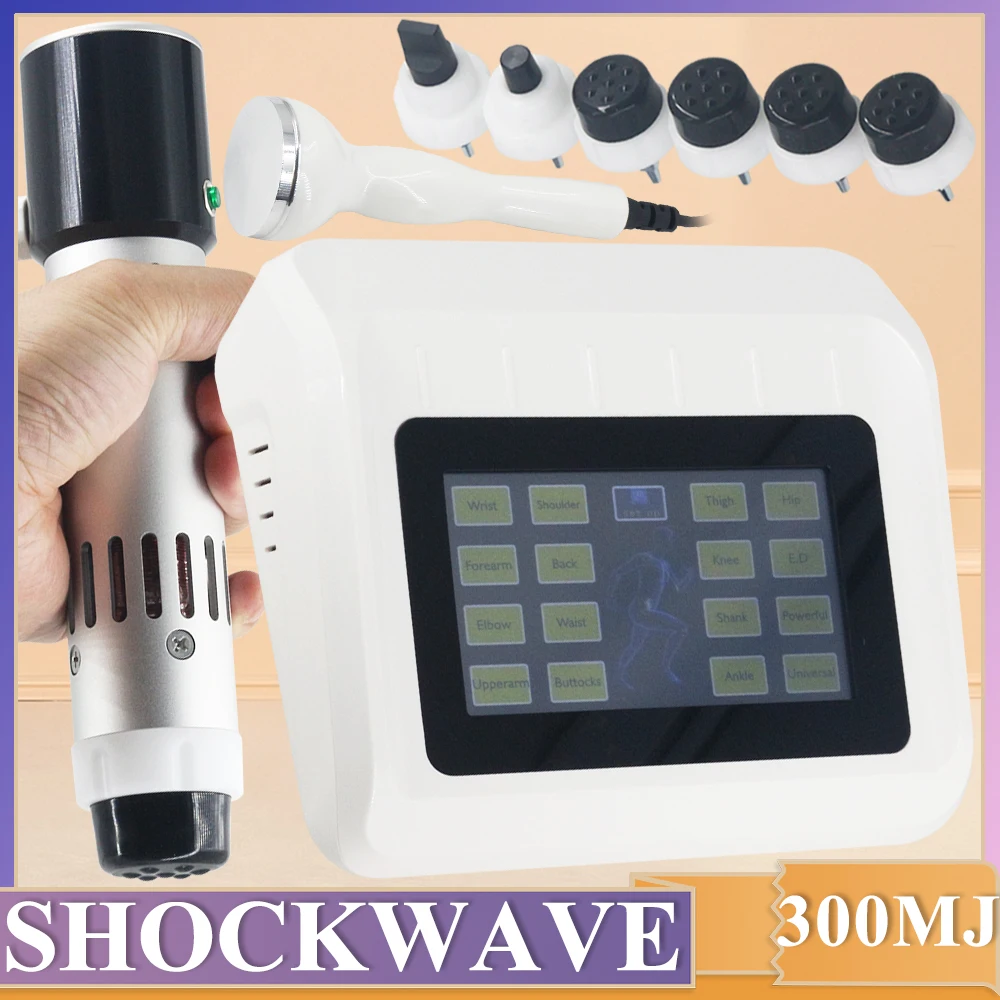 

Shockwave Ultrasonic Therapy Machine 300MJ For ED Treatment Relieve Muscle Pain Massage Physiotherapy Shock Wave Massager Newest