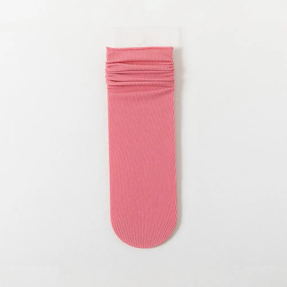 Уютные женские носки до щиколотки из полиэстера. Женские летние носки из ледяного шелка. Ультратонкие носки для повседневной носки для выше.