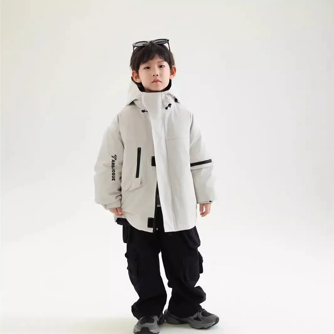 Kids Puffer Jackets Warm Fashion Korean New Winter Casual Simple