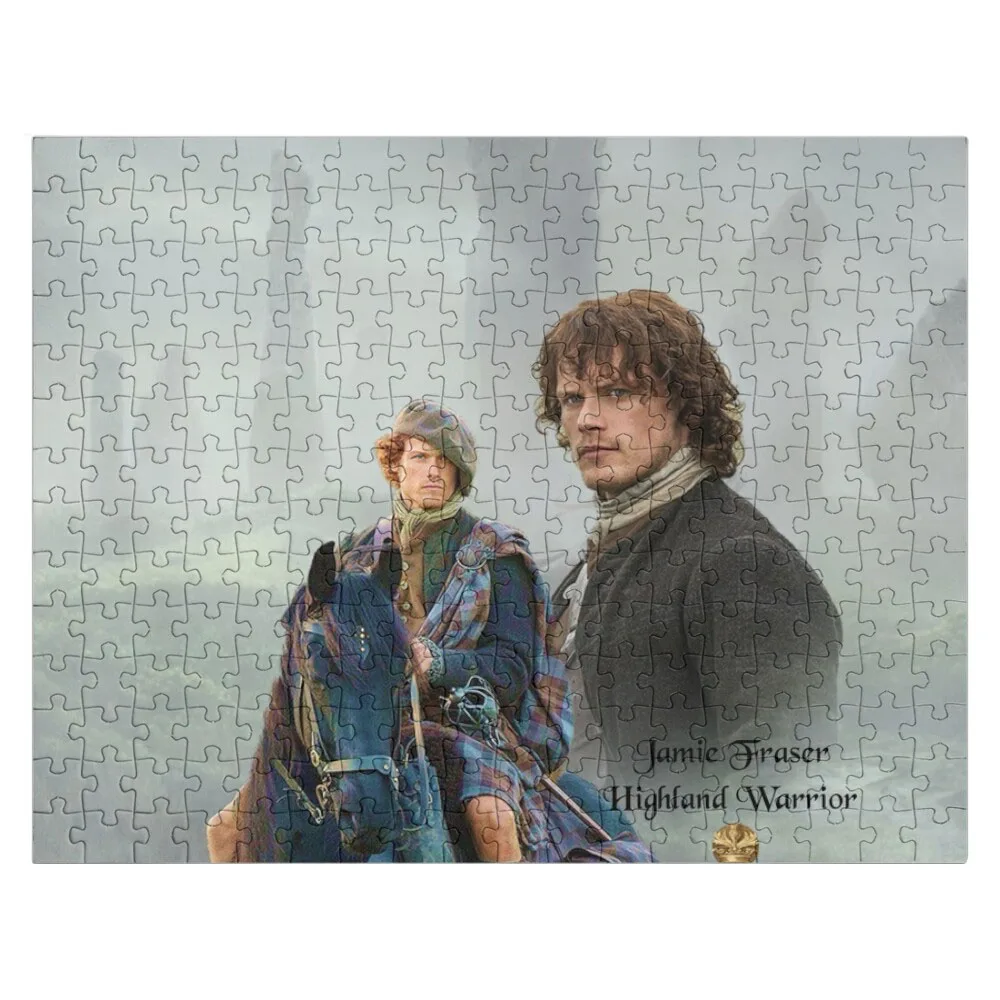 Jamie Fraser-Highland Warrior/Outlander Jigsaw Puzzle Custom Name Child Toy Wood Animals Personalized Gift