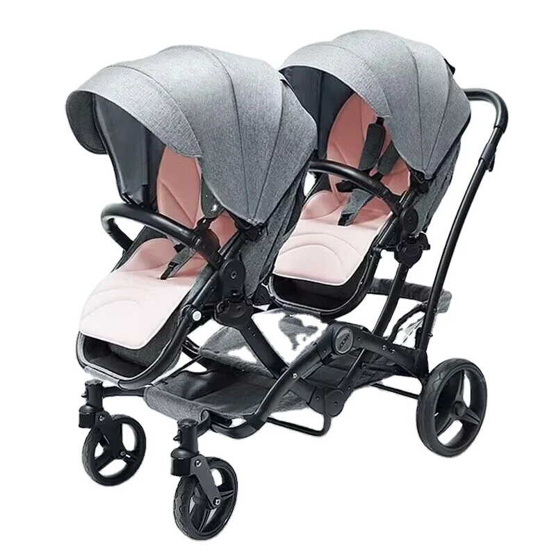 

High Quality Foldable Twin Baby Pram Smart Travel System That Allows Sitting Or Lying Down