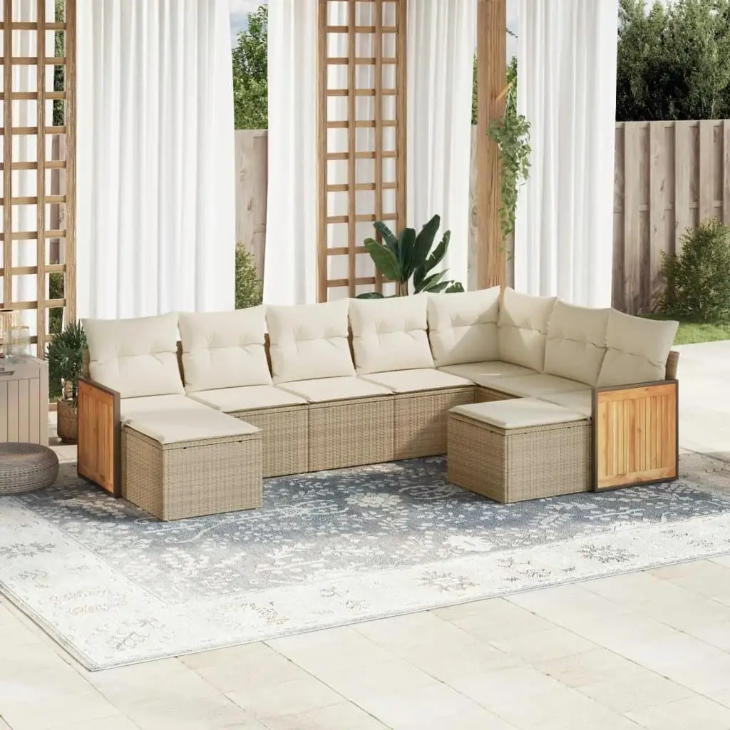 

Beige Garden Sofa Set Comfortable Outdoor Furniture for Patio Balcony and Backyard Relaxation