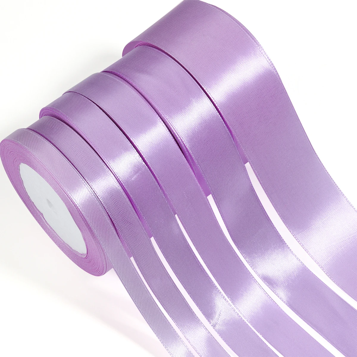 Purple Satin Ribbon 25yards 6mm - 50mm Sash Gift Wrap Purple Bows Handmade DIY Craft Christmas Wedding Birthday Party Decoration