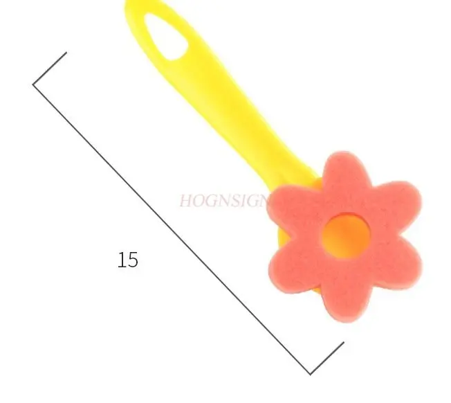 12pcs painting, rubbing, painting brush, art graffiti Children's EVA sponge seal brush, kindergarten early education art,