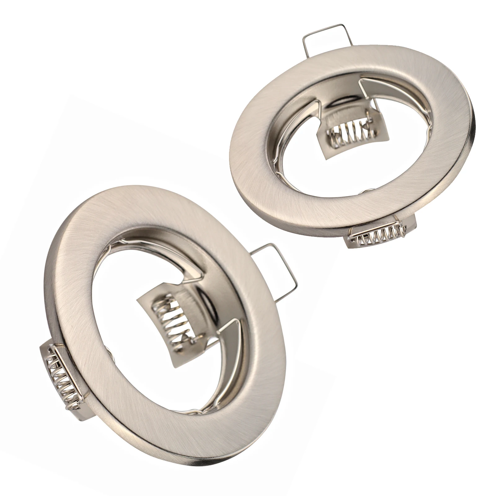 6pcs GU10 Recessed Downlight MR16 Lamp Downlight Holder Round Recessed LED Changeable Base Socket Light gu10 frame