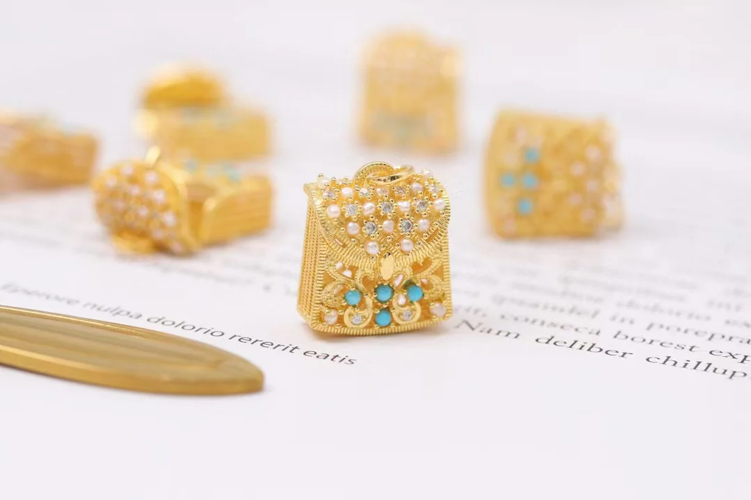 

Niche 925 Silver Natural Turquoise Openable Handbag Pendant Freshwater Pearl Bag Necklace For Women Luxury Jewelry Dropshipping