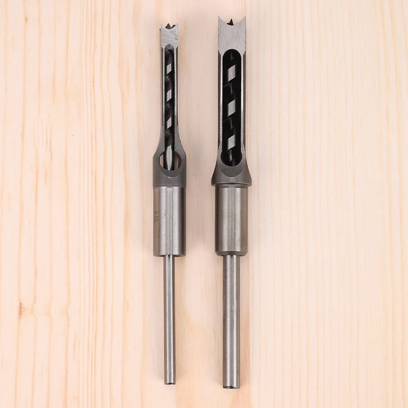 10Mm/16Mm Square Hole Mortiser Drill Bit Mortising Chisel Woodworking Electric Drill Tools