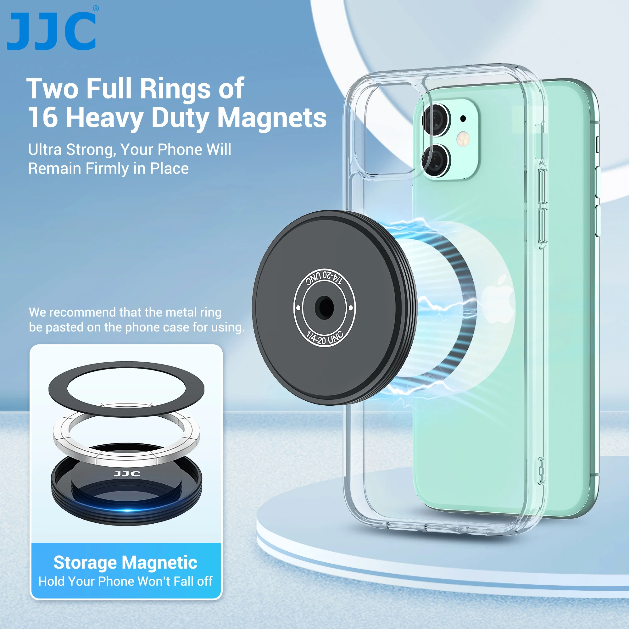 JJC Magsafe المغناطيسي ترايبود الهاتف جبل محول حامل مع Arca-نوع الإفراج السريع آيفون 14 برو ماكس 13 12 11 برو ماكس Mini