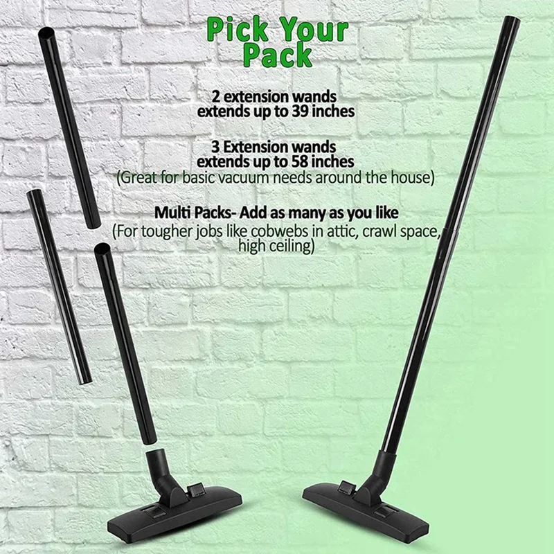 6 قطعة 1.25 بوصة فراغ الملحقات والمرفقات تمديد الصولجانات لمتجر Vac تمديد العصا مرفق فراغ الأنابيب الساخن!