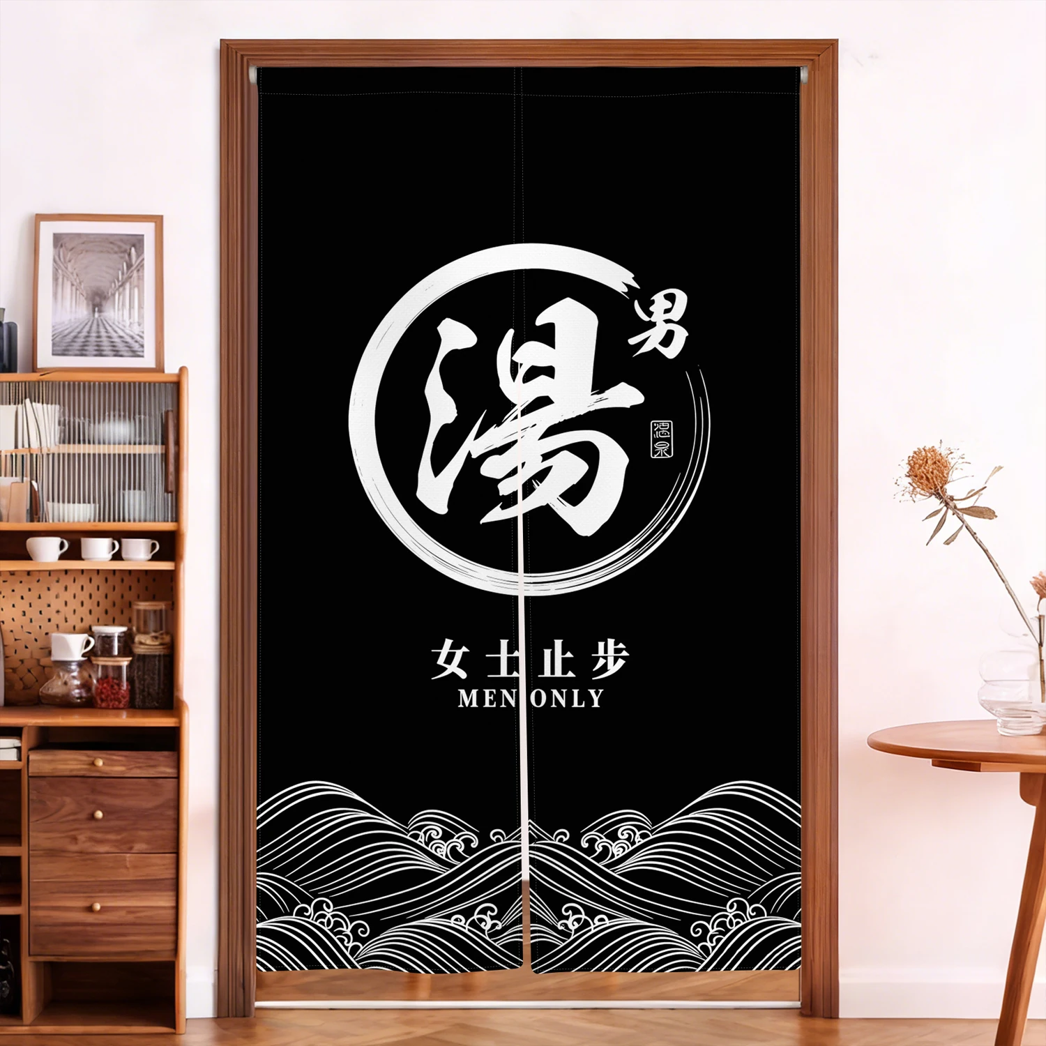 Tirai Pintu Onsen Jepang Desai - Japanese Home Bathroom Design ulasan dan harga