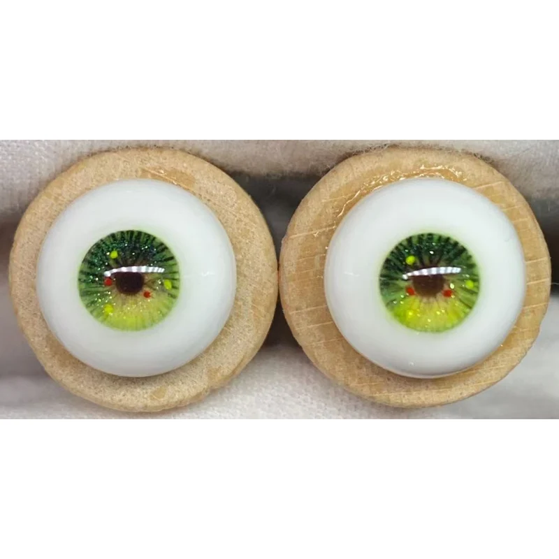 인형 눈 Bjd 인형 석고 안구 DIY 소녀 장난감 원피스, 인간 사실적인 입체 인형 액세서리, 녹색, 12mm, 14mm, 16mm, 18mm