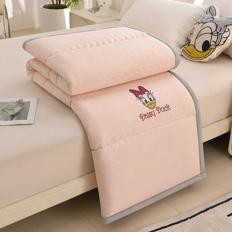 Disney Cartoon Cute Mickey Stitch Pooh Bear Men's and Women's Summer Air Conditioner Student Dormitory Fashionable Summer Quilt