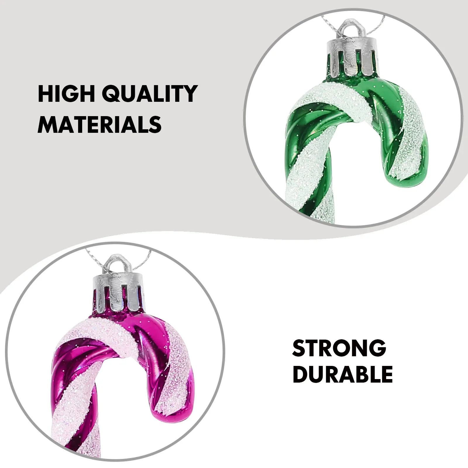 

18 Pcs Christmas Tree Decoration Flocked Baubles DIY Artificial Decorations Small Ornaments Pendant Man