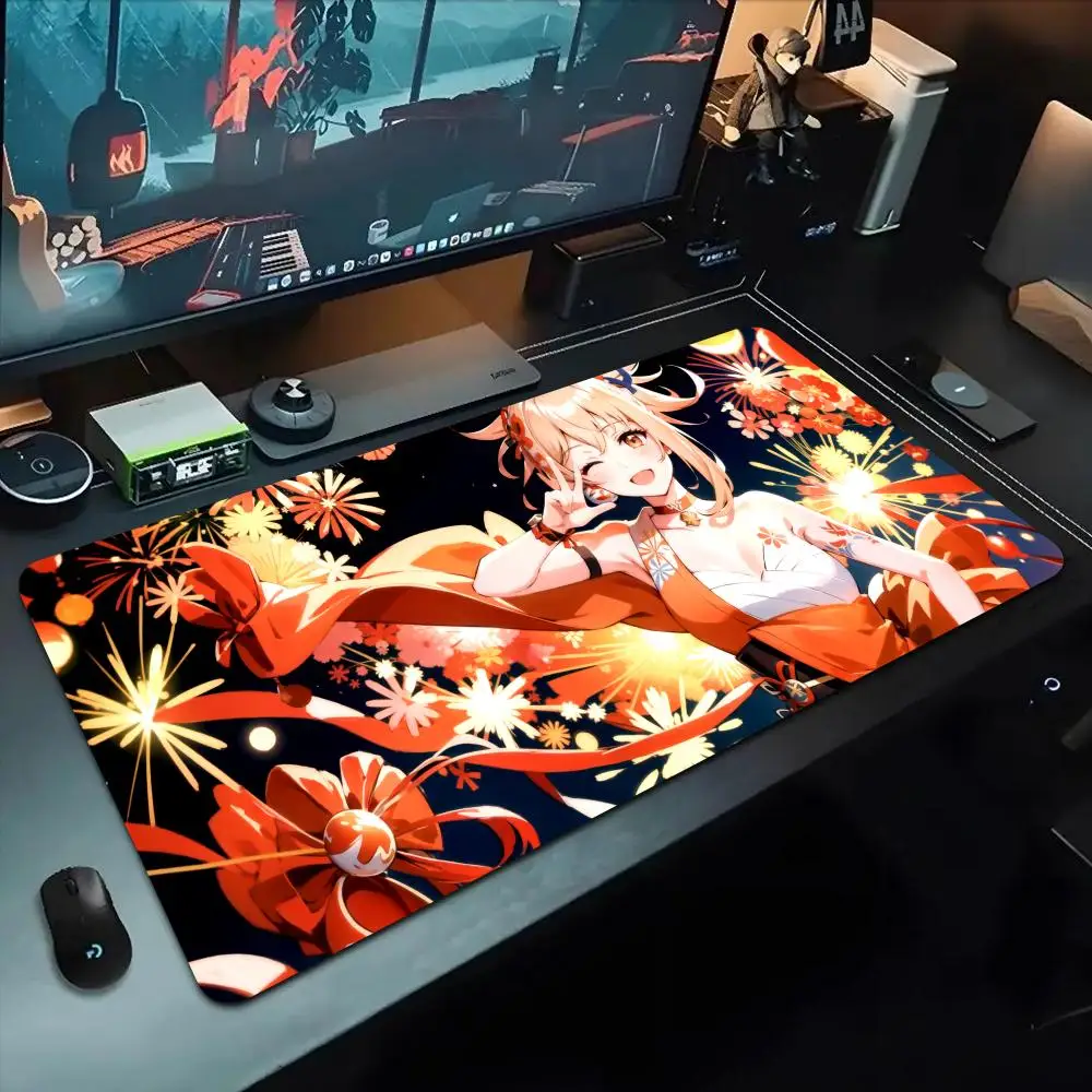 

Коврик для мыши Yoimiya 500x1000 мм, большой игровой коврик для мыши, геймерский коврик XL, резиновый коврик для клавиатуры, коврик для ноутбука, настольный коврик