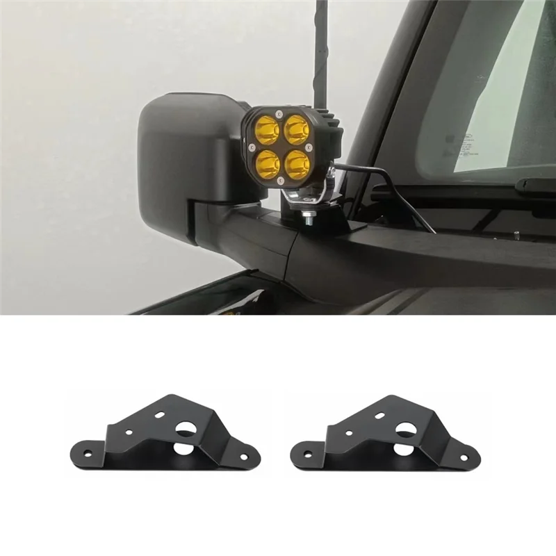 Dual Lamp Side Pillar Mounting Brackets Work Light Mounting Holder Support for Ford Bronco 2021 2022 2023 Accessories