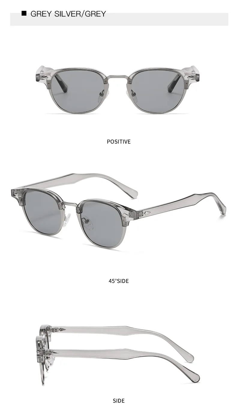SPLOV Retro Premium Round Frame Polarized Sunglasses for Men's Fashion Outdoor Fishing Driving Glasses UV400