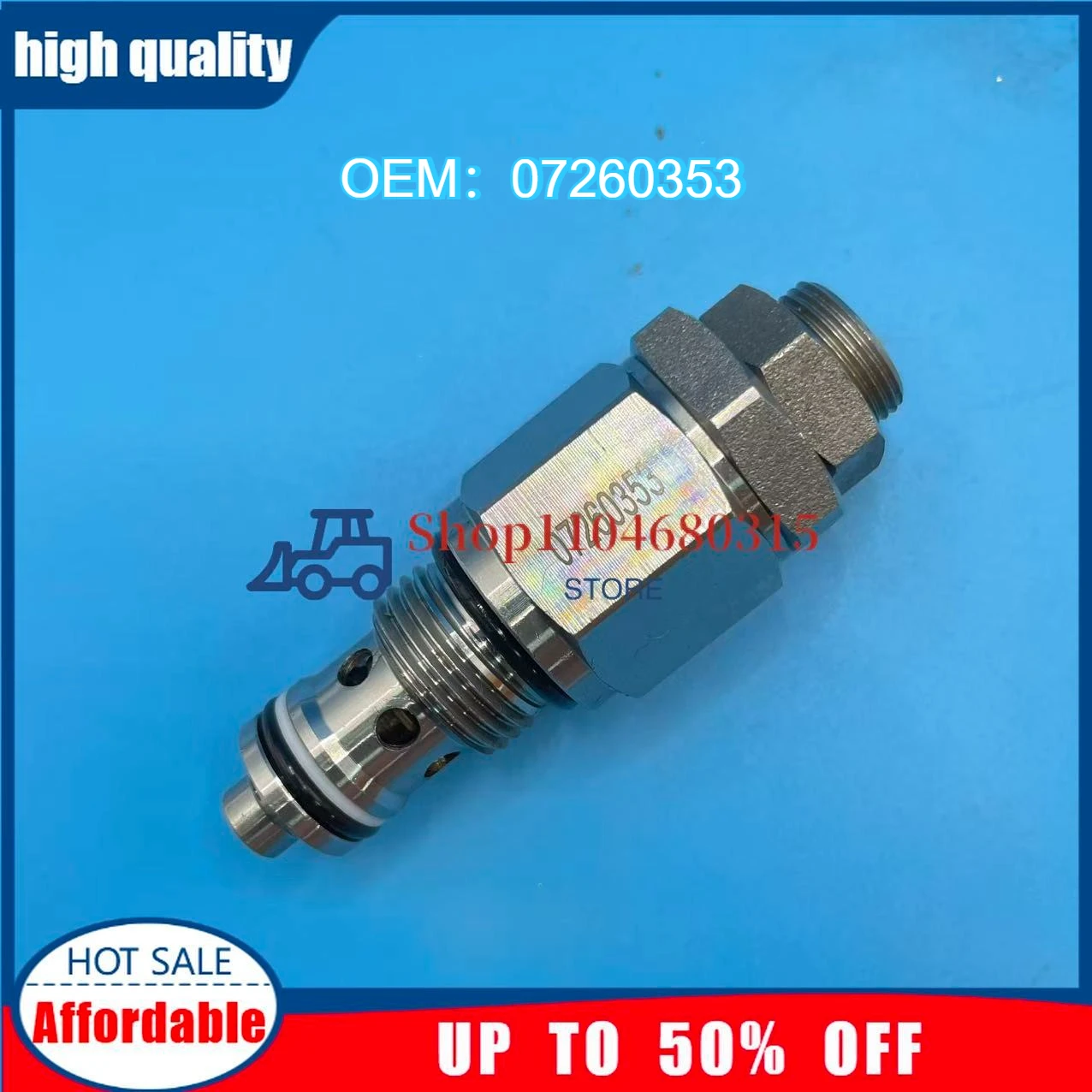 

Main Relief Valve 07260353 For Doosan SY55 SY60 SY65 SY75 Excavator Accessories Hydraulic Puparts Safety Valve