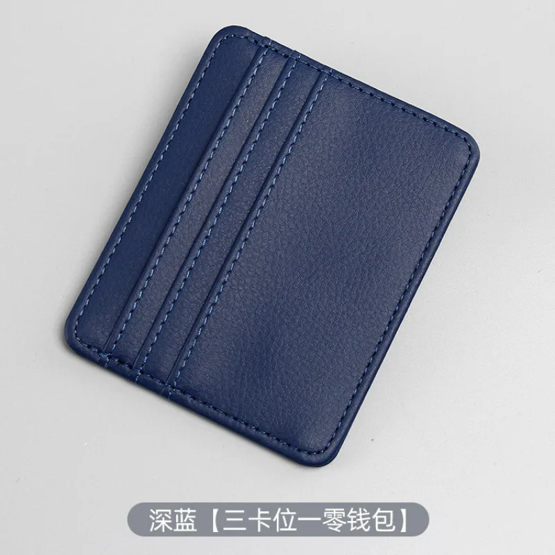 Portefeuille ultra fin pour homme et femme, porte-cartes simple, mini rangement, petite pièce de monnaie, banque, porte-cartes de crédit, portable, voyage