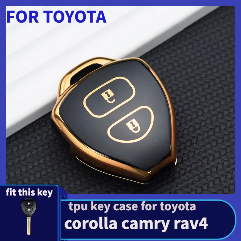 TPU Car Key Case Cover Auto Key Shell Holder Protector for Toyota Corolla NEW VIOS Camry Yaris RAV4 HiLux Cruiser Fortuner