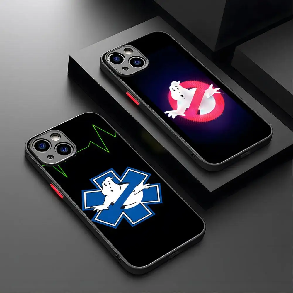 Funny Ghostbuster Phone Case For IPhone 15 16 14 12 13 11 Pro XR XS Max Mini X Safety 7 8 Plus Matte Shell Cover