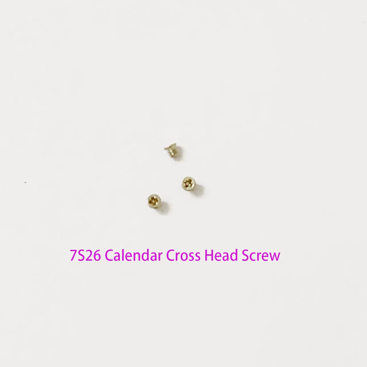 Watch accessory calendar component cross head small screw suitable for 7S26 7S36 movement