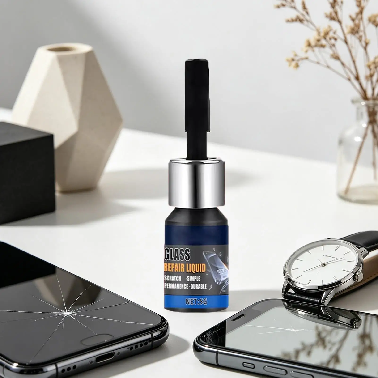 Phone Screen Scratch Remover Universal Liquid Quick Fix Cell Phone Glass Repair Solution for Restoration Maintenance Daily Care