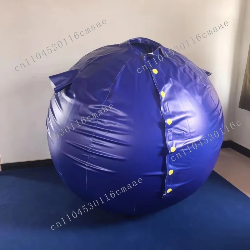 2026 latest 1.55m dark blue inflatable blueberry ball set, suitable for adult party clothing