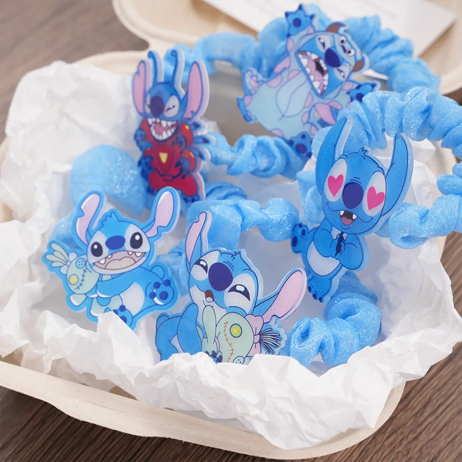 Disney's new Stilzi's hair circle high-end touching animation large intestine hair circle cartoon children's hair rope