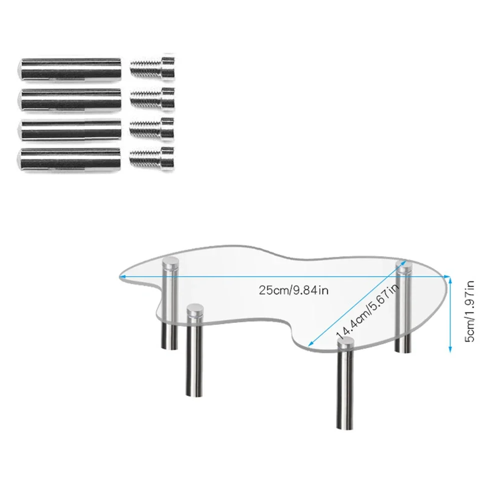 Bakery Stand Acrylic Cupcake Stand Tabletop Display Clear Acrylic Easy To Assemble High-quality Material For Events