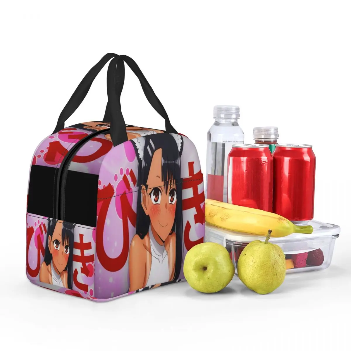 Don't Toy With Me Miss Nagatoro bolsa de almuerzo aislante Bento Pack, paquete de comida, bolso de mano, nuevo