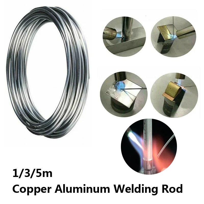 1/3/5M Easy Melt copper-aluminum flux-cored wire 1.6mm / 2.0mm low temperature aluminum welding rod bar solder wick soldering