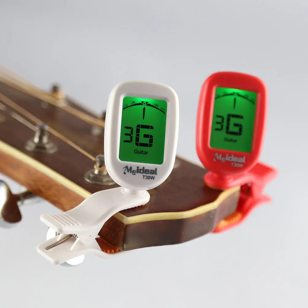 

1Pcs Guitar Tuner Durable Exquisite Electronic Instrument Tuning Device Portable Adjustable LCD Display for Violin Ukulele Bass