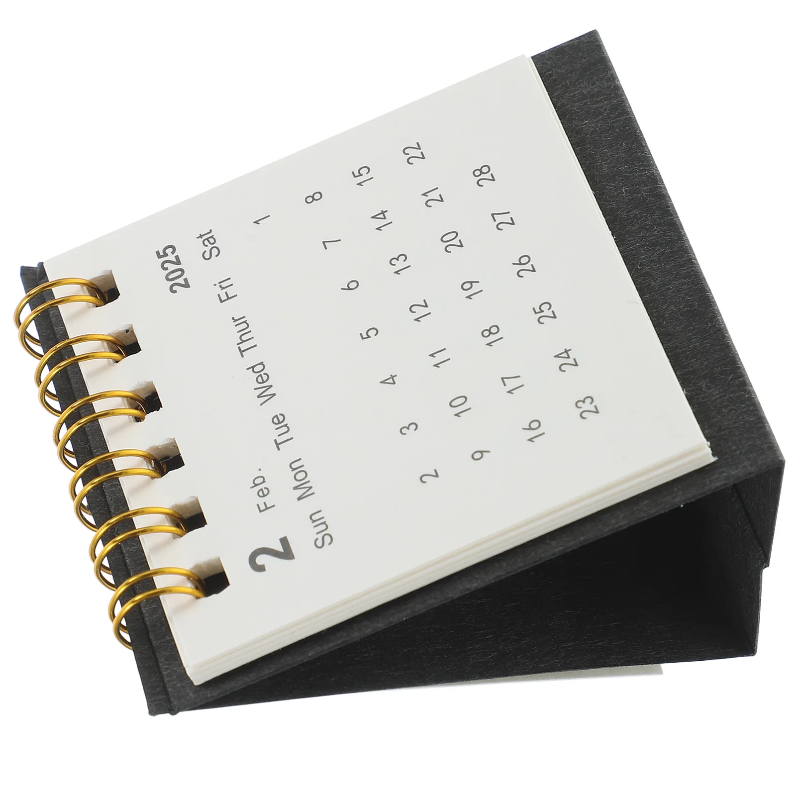 

Настольный календарь 2025: мини-календарь-перевертыш с прочными страницами, металлическим двойным переплетом для офисного стола и декора класса