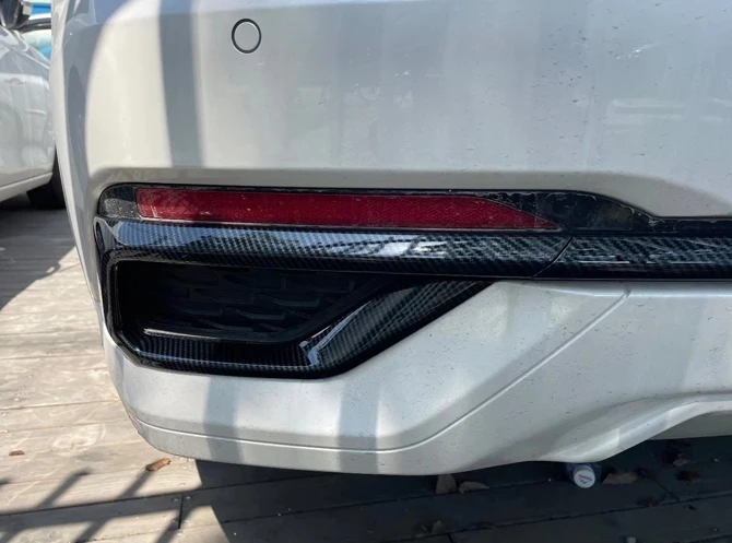 ABS Rear Bumper Cover Trim For Ford Fusion Mondeo Evos 2021 2022 2023 Car Accessories Stickers