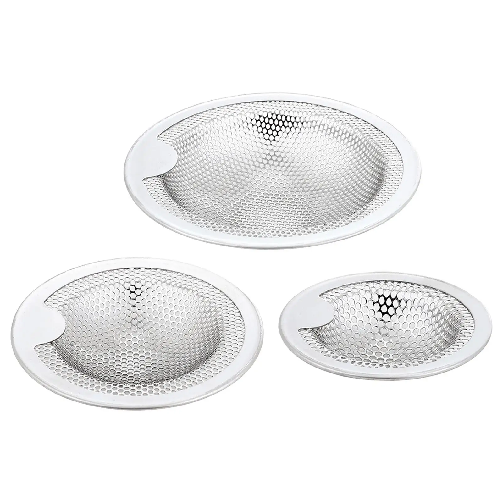 Sink Strainer Replacement Heavy Duty Stainless Steel Slop Basket Filter for Kitchen Bathroom Wash Basin Sink Balcony Drain Hole