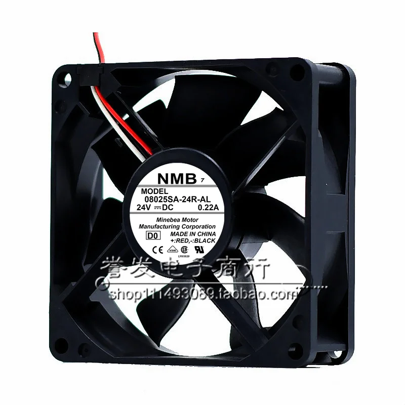 NUOVO ORIGINALE 08025SA-24R-AL 24V 0.22A 8025 80x80x25mm VENTOLA DI RAFFREDDAMENTO RADIATORE