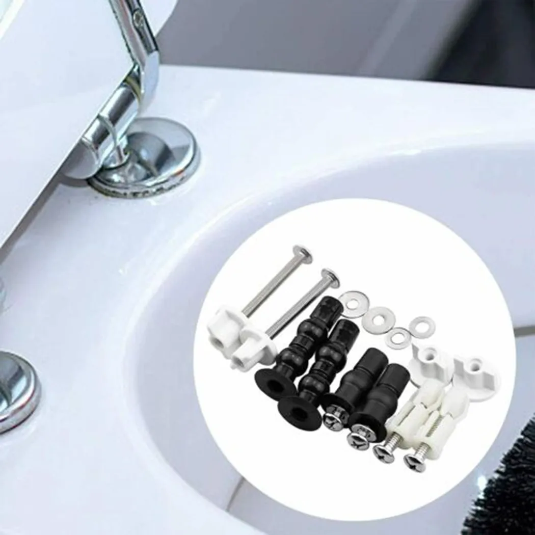 

Toilet Seat Fixing Bolt Replacement Kit with Back Nuts 7 5cm Screws and Washers Set for Toilet Seat and Lid Installation
