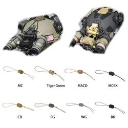 Kit retención NVG estilo KC para casco táctico con cuerda fija