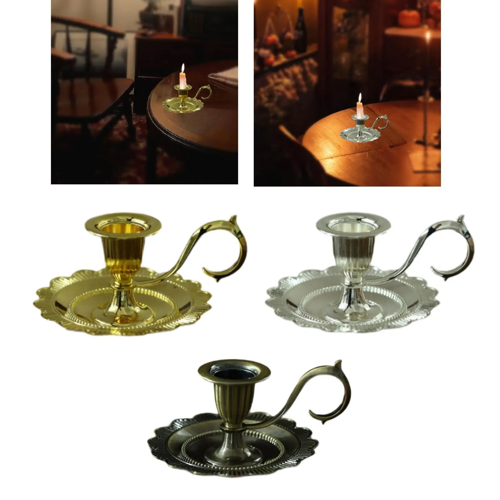 Castiçal de castiçal cônico para mesa de sala de estar de Natal