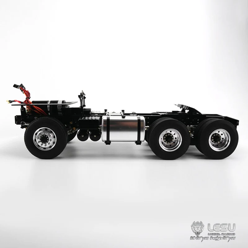 1/14 RC LESU 6*6 Scania Metal Chassis Differential Axles for TAMIYA Tractor Truck DIY Model Radio Control Lorry Car