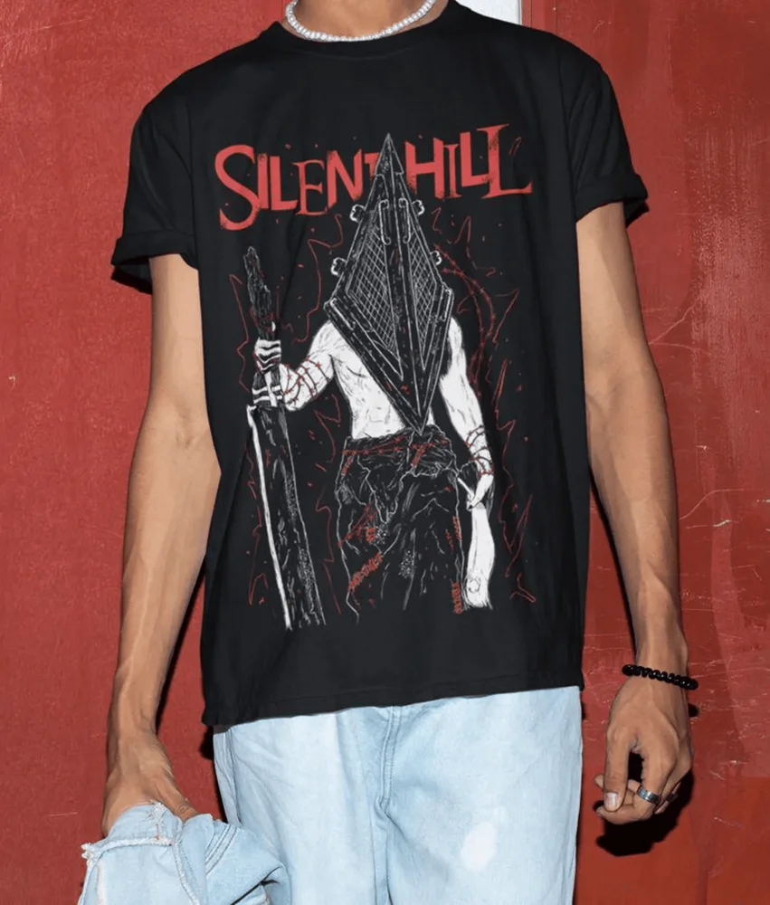 Pyramid Head T-shirt Triangle Head Silence Hill V2 Premium Gift Unisex Shirt