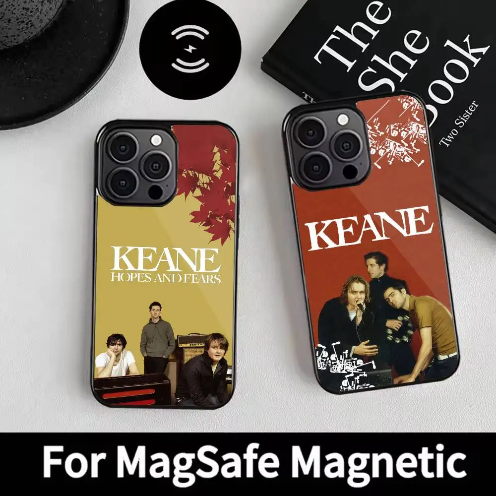 

Music K-KEANE Phone Case For iPhone 17,16,15,14,13,12,Plus,Pro,Max for Magsafe Magnetic Wireless Charging