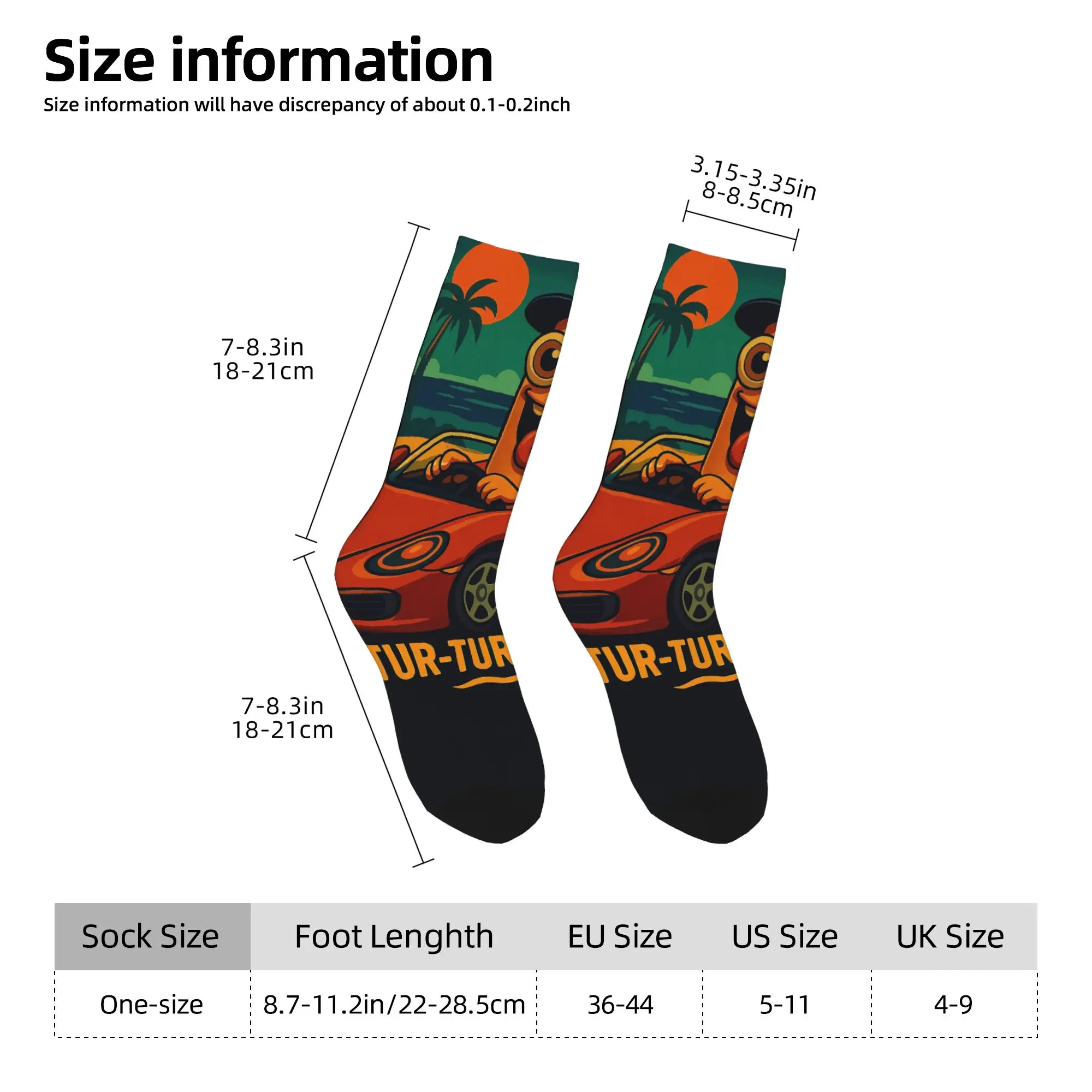 Tung Tung Tung Sahur Socks  Design Stockings Anti Skid Men Socks Soft Autumn Retro Skateboard Socks