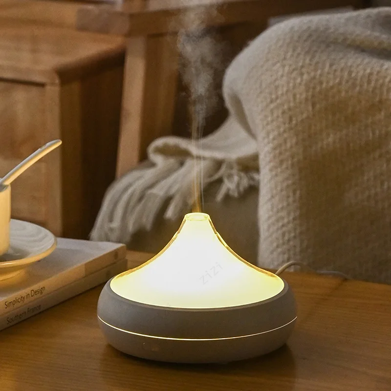 Intelligent Snow Mountain Water Drop Shaped Air Humidification Aromatherapy Machine USB with Night Light Aromatherapy Machine