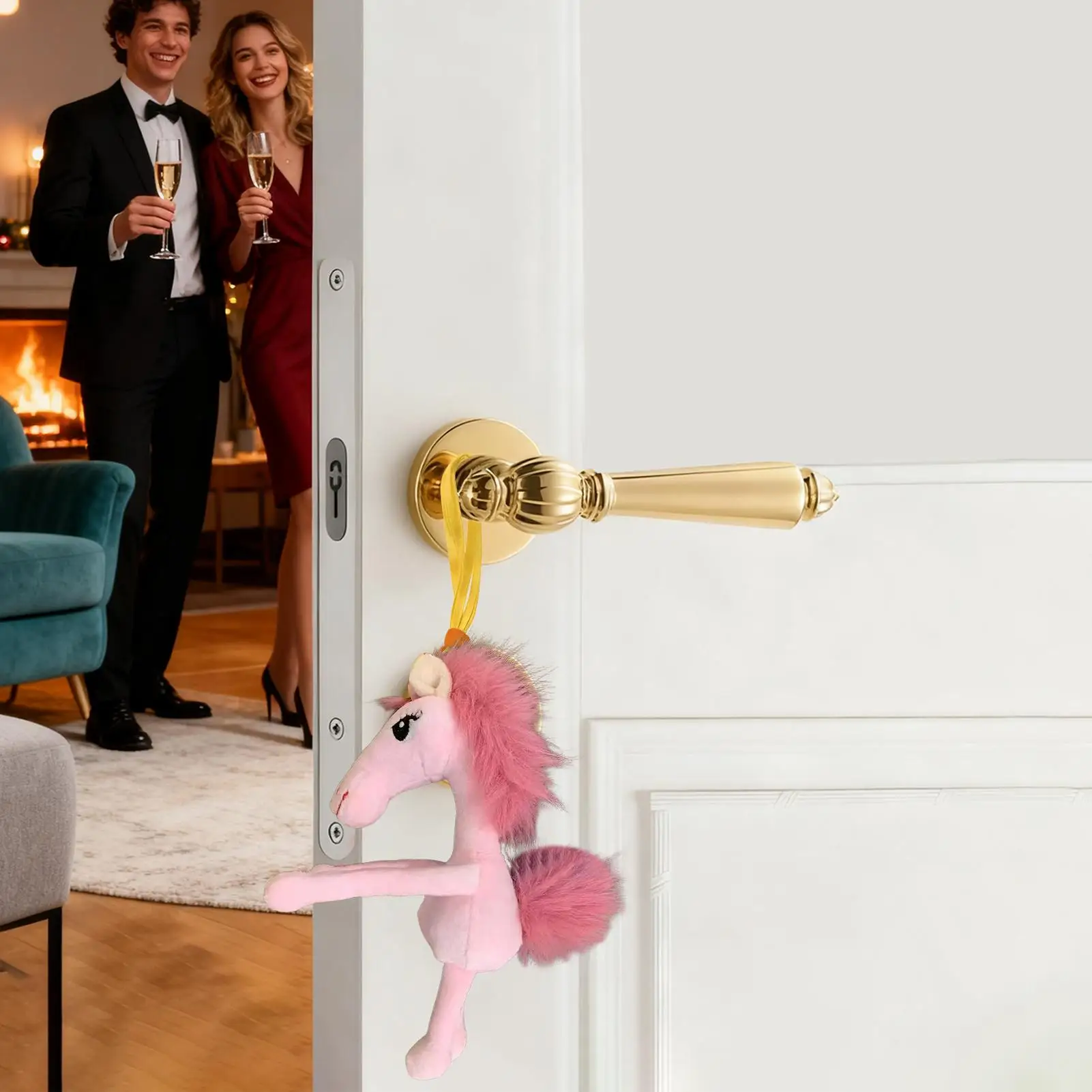 2026 Chinesisches Neujahr Pferd Plüsch Weiches Niedliches Chinesisches Tier Schlüsselanhänger Pferd Stofftier Für Autos Taschen Esstische Shop Home