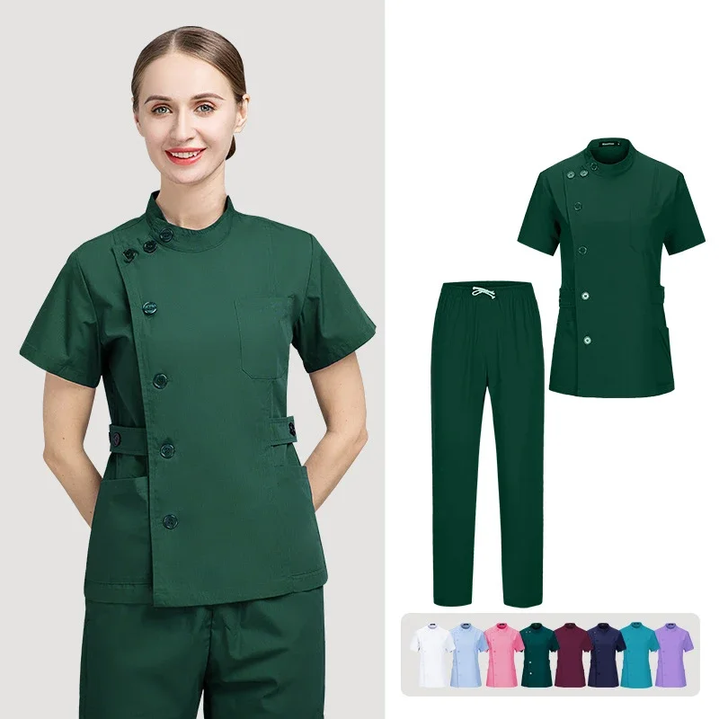 

Wholesale Dental Clinic Pharmacist Uniforms Suits Short-sleeved Doctor Nurse Accessories Pet Hospital Workwear Medical Uniforms