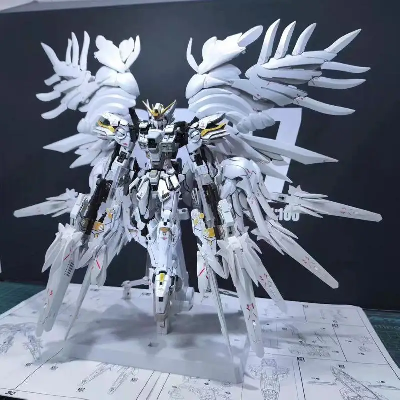 Nouveau prix chaud Daban 8827 1/100 Mgsd aile volante neige blanche Kitty pré-planche Spray zéro modèle Kit figurine jouet cadeaux Surprise