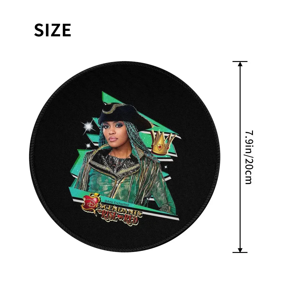Uma On DescendantsThe Rise Of Red - China Anne McClain Round Mouse Pad Computer Keyboard Mouse Mat Gamer Laptop Desk Mat